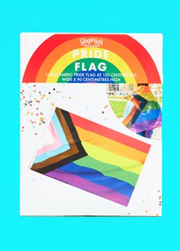 Stand proud with this fabulous, big-ass rainbow flag! This classic Pride flag is basically an essential for any LGBTQ+ events, concerts, festivals or wherever the hell you fancy. Attach it to a flag pole, hang it in your home, or even wear it, just make sure to let that rainbow flag fly!  <br /><br />Dimensions: 1.5m wide, 90cm high.